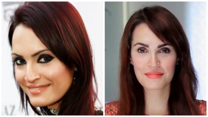 Image result for nadia khan before and after surgery