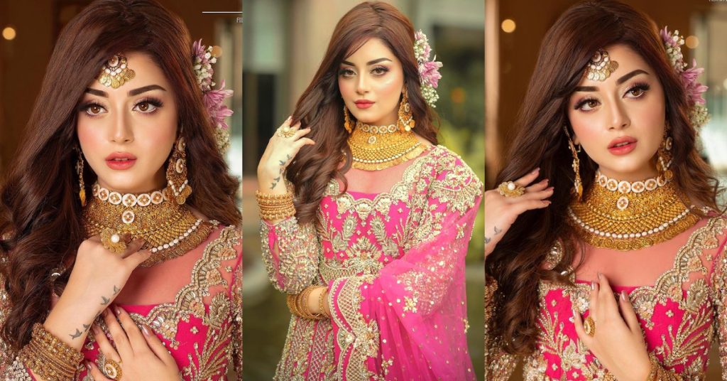 Alizeh Shah Looks Like A Fairytale Princess In Pink Bridal Ensemble