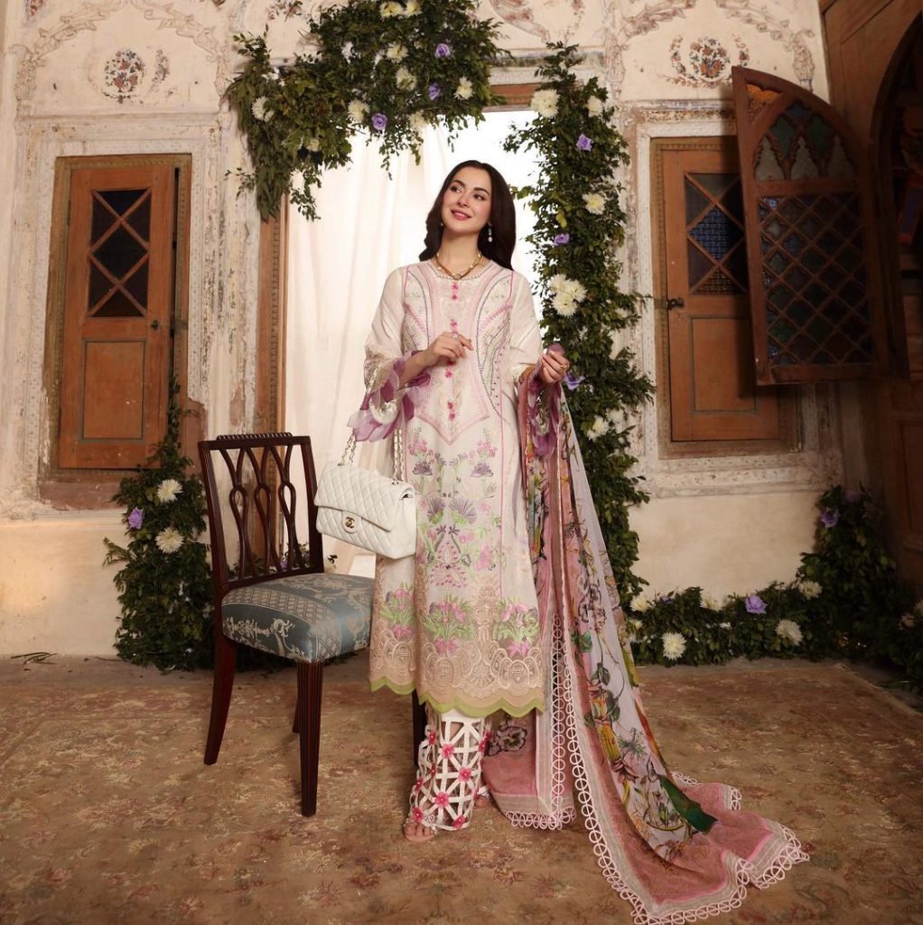 Hania Aamir Is A Stunner In Sable Vogue Lawn Collection 2022