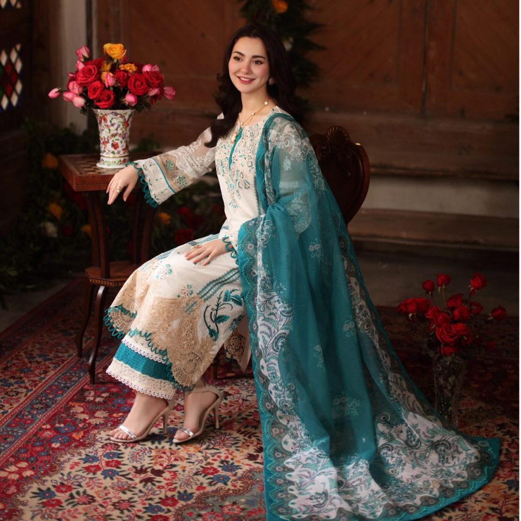 Hania Aamir Is A Stunner In Sable Vogue Lawn Collection 2022