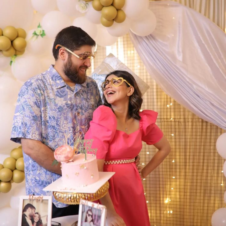 Srha Asghar S Birthday Celebration With Her Husband Reviewit Pk