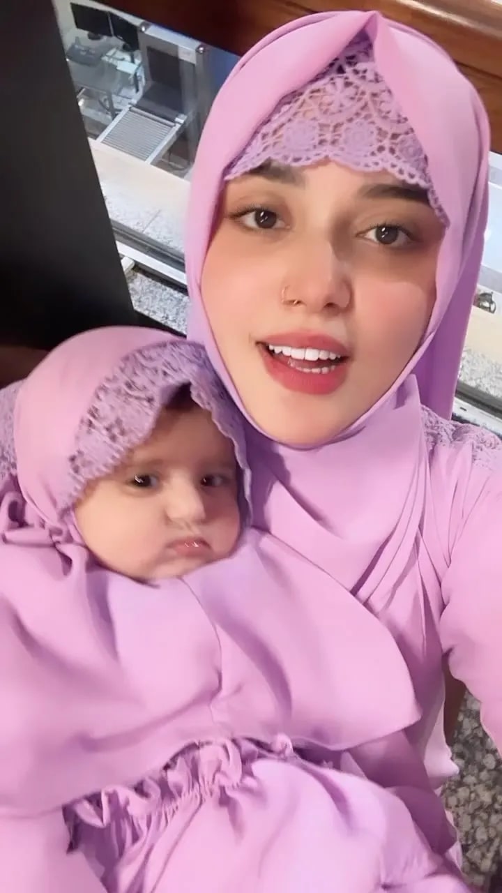 Kanwal Aftab And Zulqarnain Sikandar Leave For Umrah With Baby Aizal