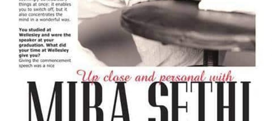 Mira Sethi’s Interview Published in a Magazine