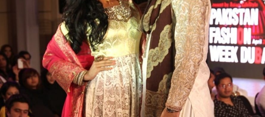 Veena Malik and Husband On The Ramp In PFWD