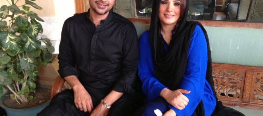 Resham and Faysal Qureshi in an upcoming drama