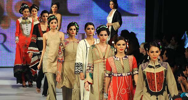 pakistani fashion dresses by style fashion show 2012