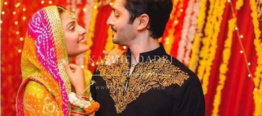 Ayeza Khan and Danish Taimoor Mayon Pictures