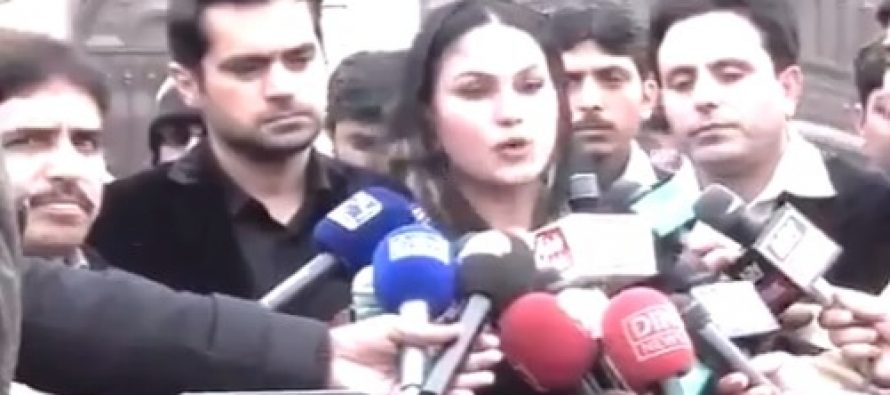 Veena Malik And Asad Bashir Visit Bacha Khan University