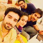 Aiman Muneeb Celebrating Birthday of Imran Abbas on Drama Set 3