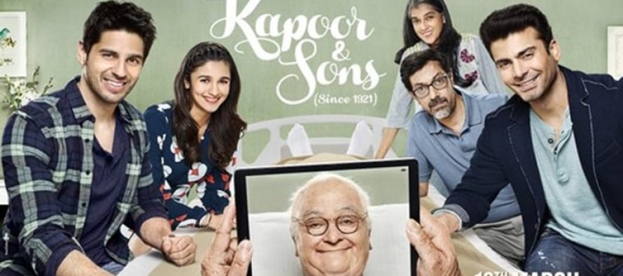 Kapoor & Sons, excellent weekend on Pakistani Box office