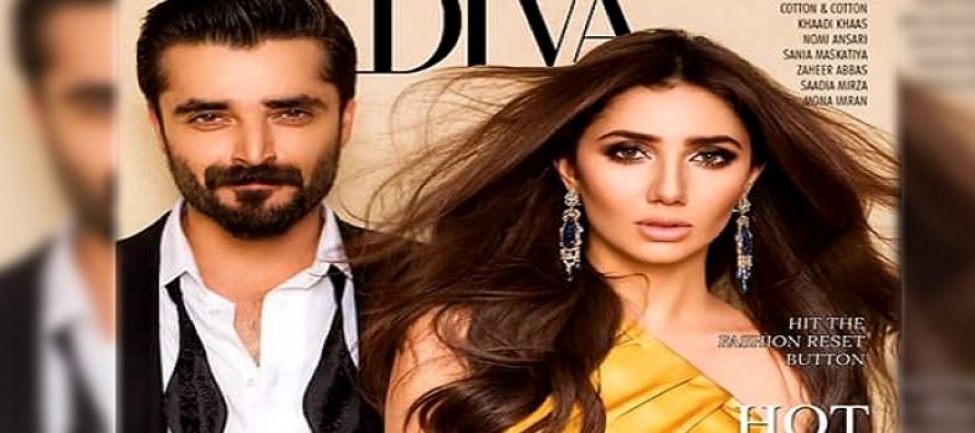 Diva Cover Lightens up with Mahira Khan & Hamza Ali Abbasi