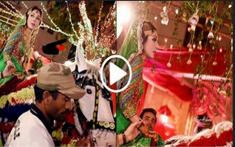 Sharmila Farooqui Rides a Horse on her Big Day-Video Released