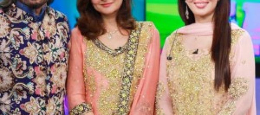 Nouman Javaid and Jana Malik appeared on a Morning Show