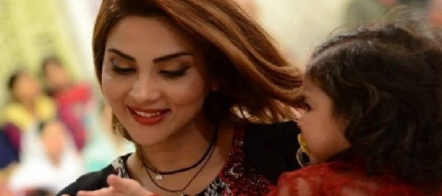 Fiza Ali with her Little Princess in Good Morning Pakistan