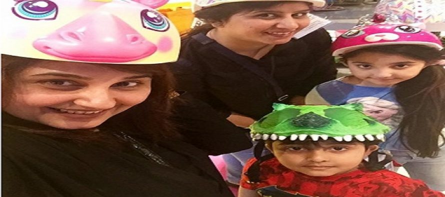 Pictures of Javeria Saud with her Kids in Dubai