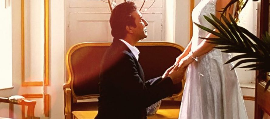 Wasim Akram and Shaniera Akram in a music video