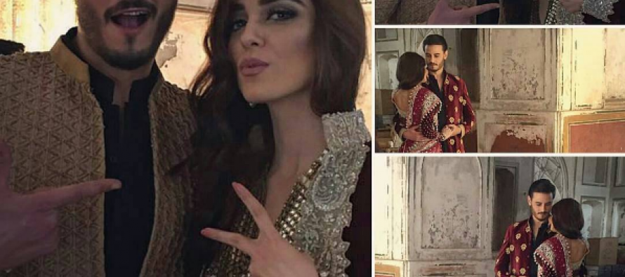 BTS from Maya Ali and Osman Khalid Butt’s upcoming Photoshoot