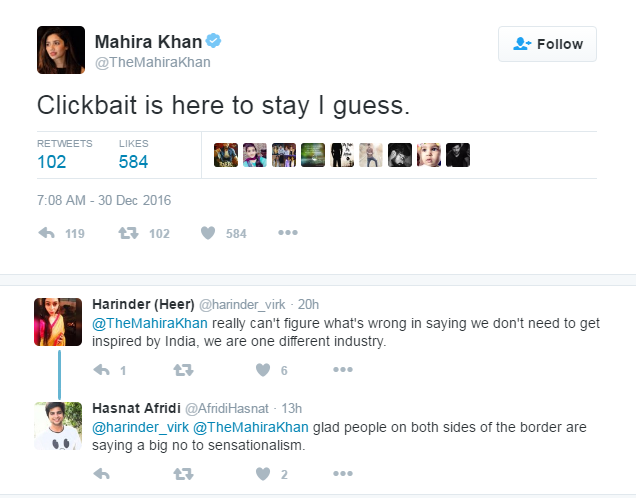 Mahira Khan's Previous Comments About Bollywood Went Viral