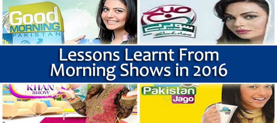 Lessons Learnt From Morning Shows in 2016