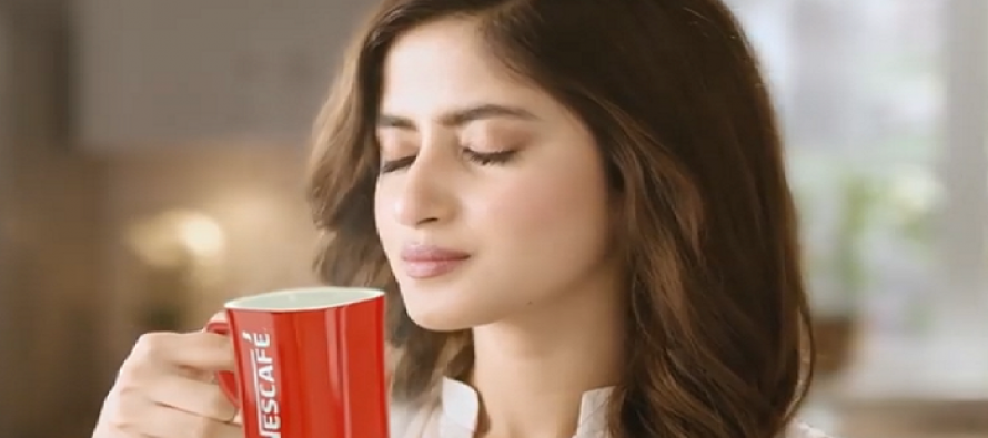 Sajal Ali in Nescafe’s latest TVC