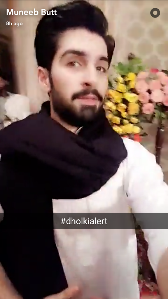 Aiman Khan & Muneeb Butt's Dholki Pictures