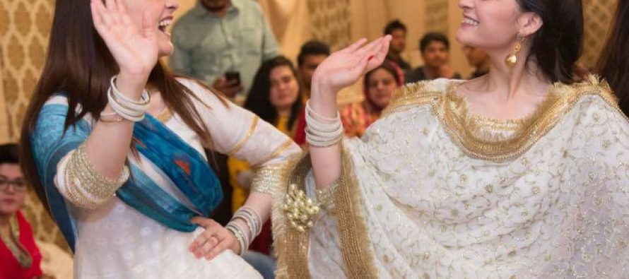 Aiman and Minal Khan Dancing on Dholki Exclusive Video & Pictures