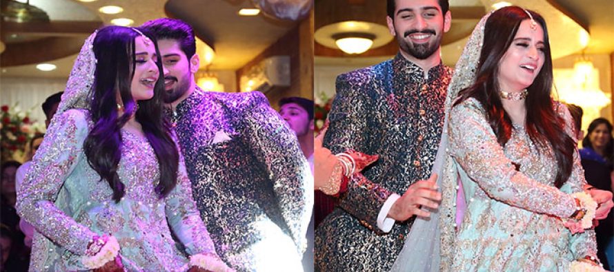 Aiman Khan & Muneeb Butt Couple Dance On Engagement