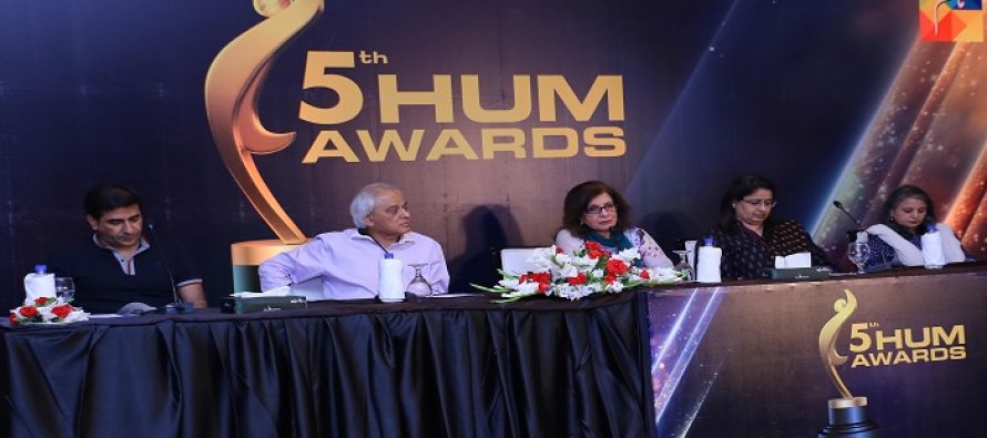 Hum Awards 2017 – Press Release