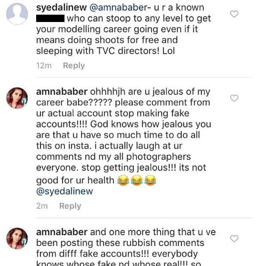 Supermodel Amna Babbar Just Replied A Harasser, Who Attacked Her Reputation