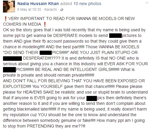 Nadia Hussain Exposes Modelling Scam