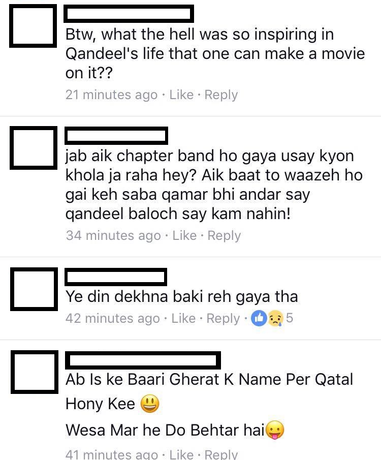 People's Reaction To Qandeel Baloch's Upcoming Biopic