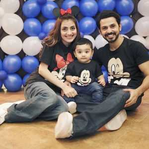 Bilal and Uroosa celebrate Sohaan's first birthday.