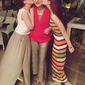 Hocane sisters at Saba Hameed's birthday