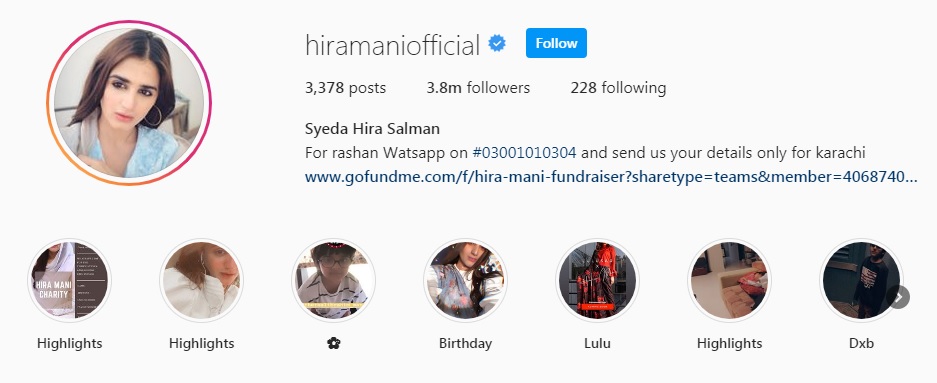 Hira Mani – Complete Information - Age, Instagram, Family