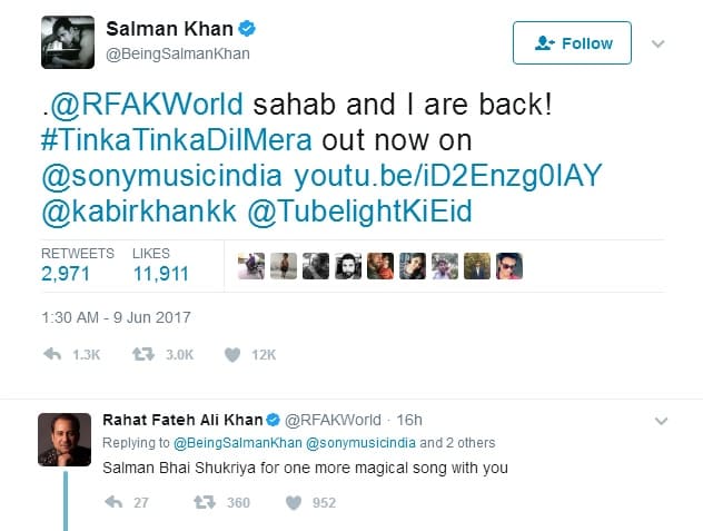 Rahat Fateh Ali Khan Hits Gold With Tubelight's Third Song!