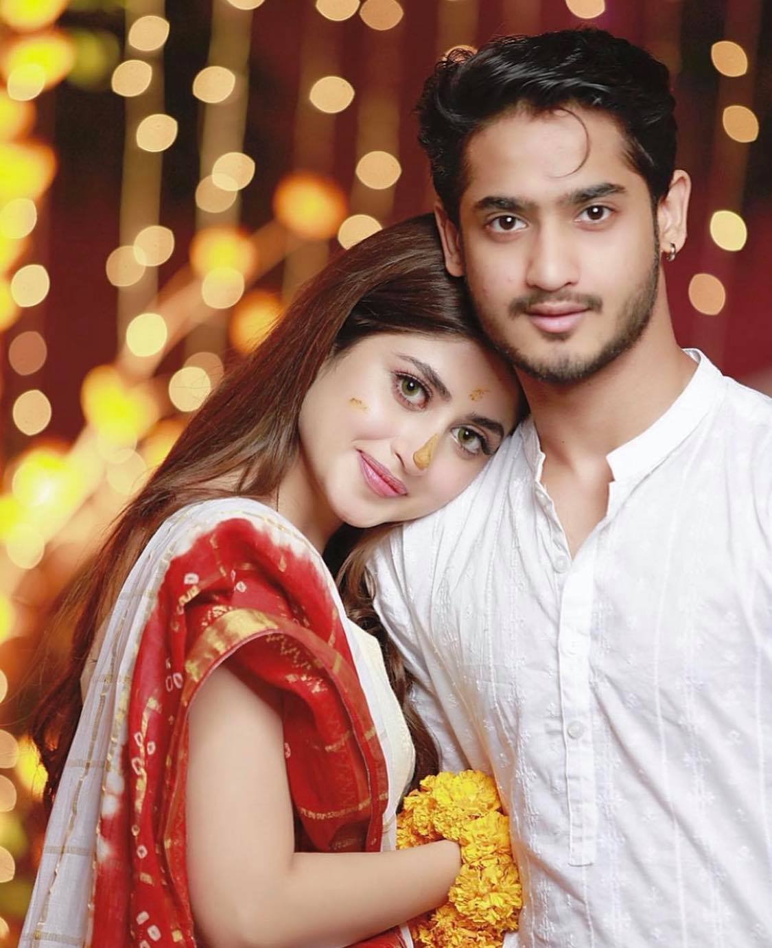 Sajal Ali With Husband