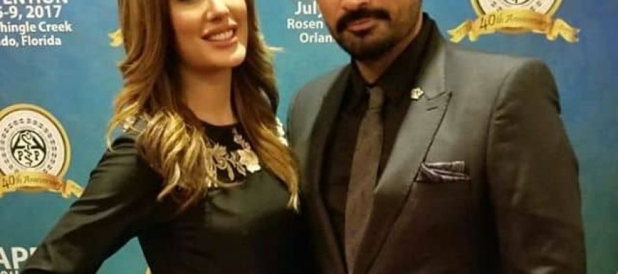 Humayun Saeed And Mehwish Hayat Spotted In Orlando For Their Movie Promotion