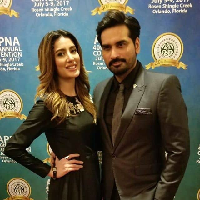 Humayun Saeed And Mehwish Hayat Spotted In Orlando For Their Movie Promotion