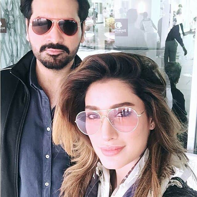 Humayun Saeed And Mehwish Hayat Spotted In Orlando For Their Movie Promotion