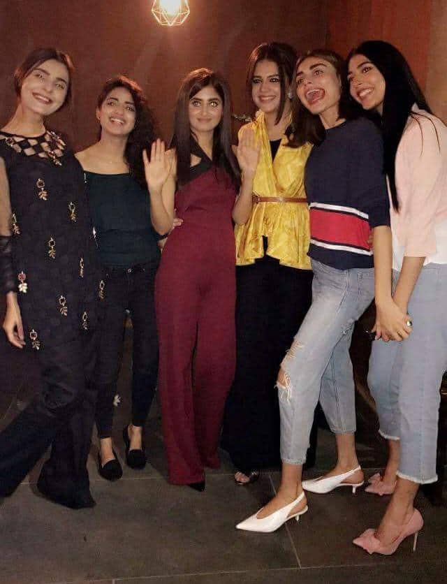 Sajal Ali Celebrates The Success Of Her Debut Bollywood Movie 'Mom' In A Closed Circle