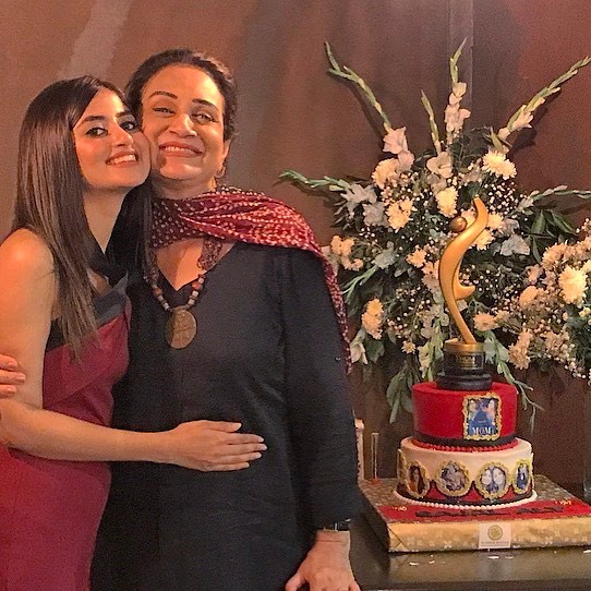 Sajal Ali Celebrates The Success Of Her Debut Bollywood Movie 'Mom' In A Closed Circle