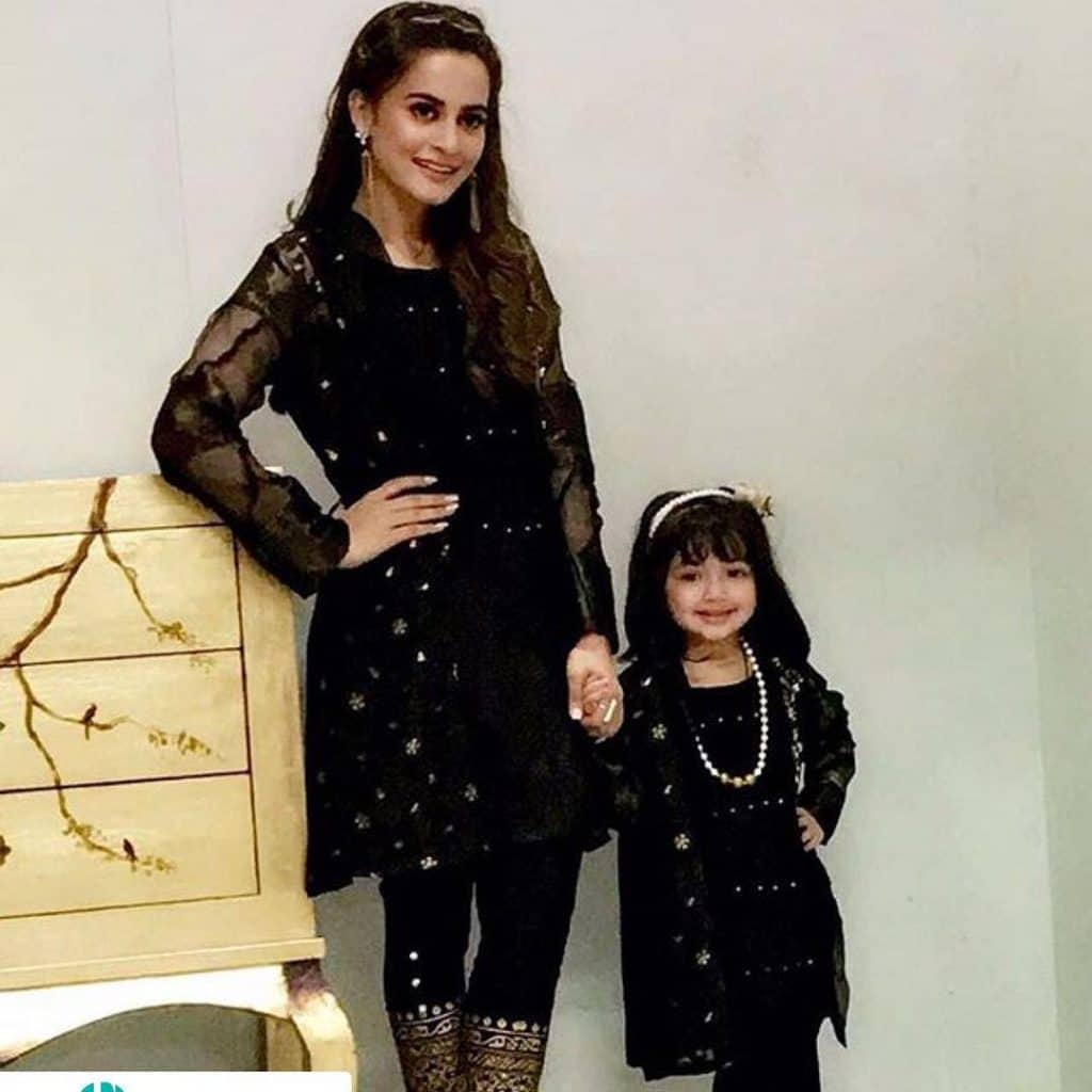 Aiman And Minal Posses For Phatyma Khan's Festive Collection