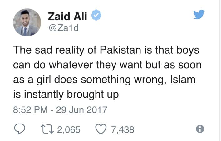 Zaid AliT Speaks Up About Our Society's Double Standards