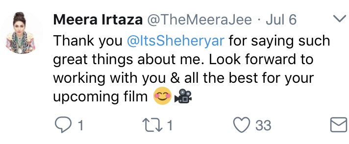 Meera Jee Replies To Shehryar Munawar