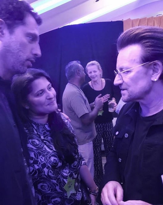 Sharmeen Obaid Chinoy Meets Bono From U2