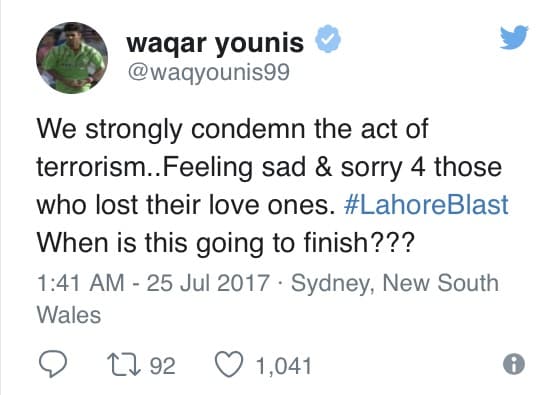 Celebrities Mourn The Lahore Attack