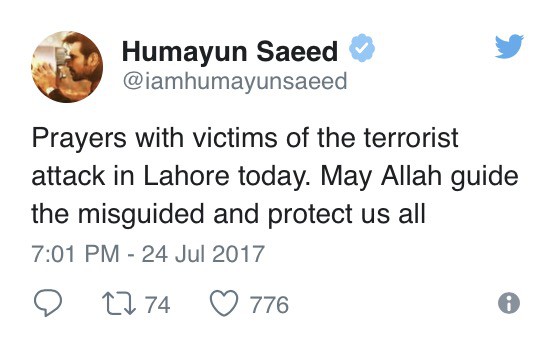 Celebrities Mourn The Lahore Attack