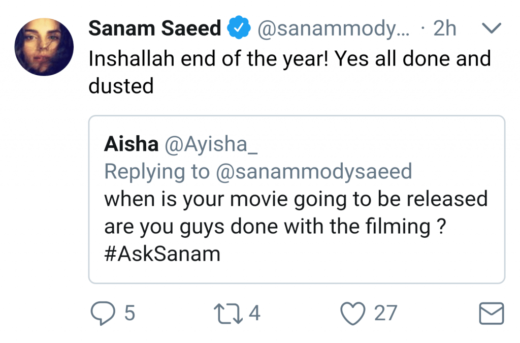 Sanam Saeed's Ask Sanam Session!