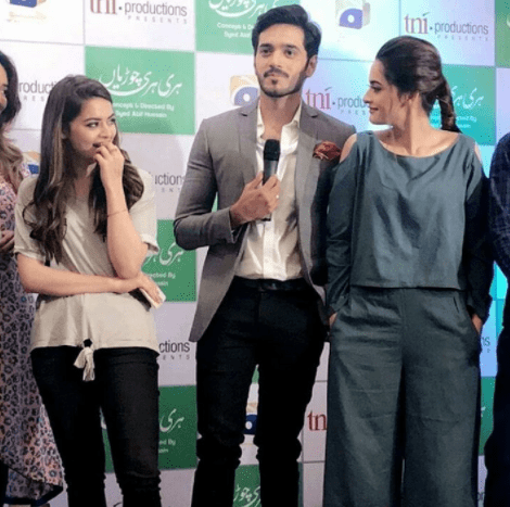 Cast Of Drama Serial 'Hari Hari Choriyan' Meets Press