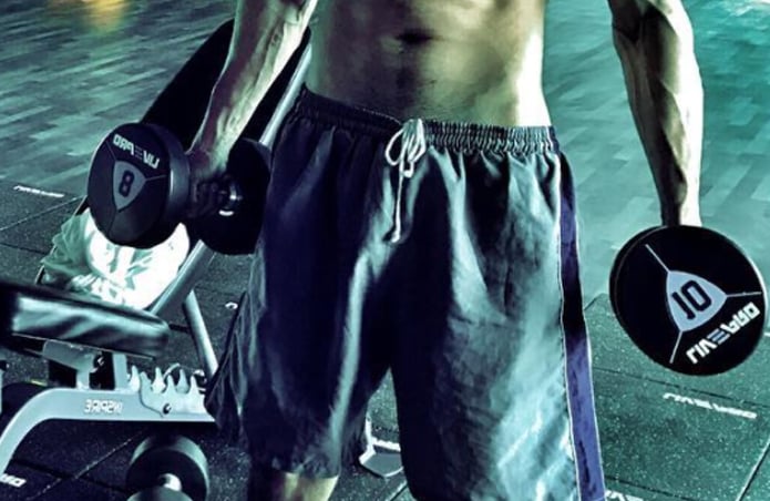 ali zafar dumbbell